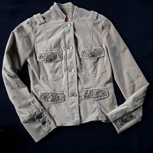 WOMEN'S JACKET SIZE M TWILL TWENTY TWO EMBROIDED